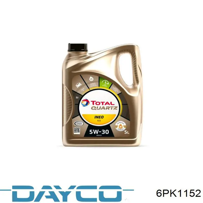 Correa de transmisión trapezoidal Dayco 6PK1152 precio, desde 26,22 EUR