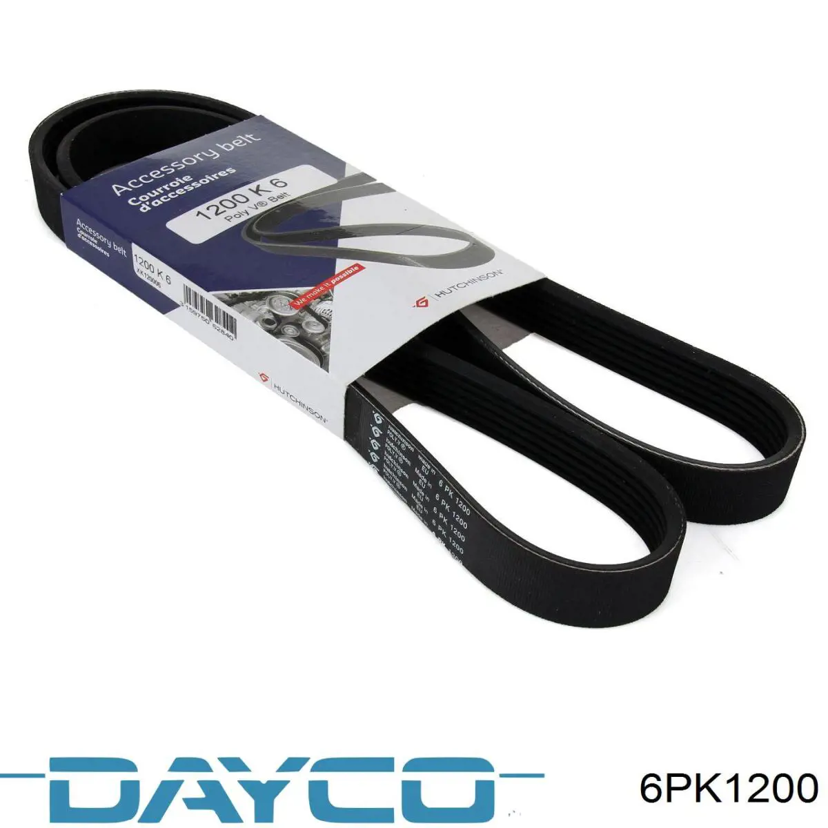 Correa de transmisión trapezoidal Dayco 6PK1200 precio, desde 11,42 EUR