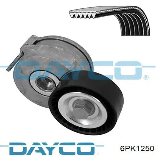Correa de alternador 6PK1250 Dayco
