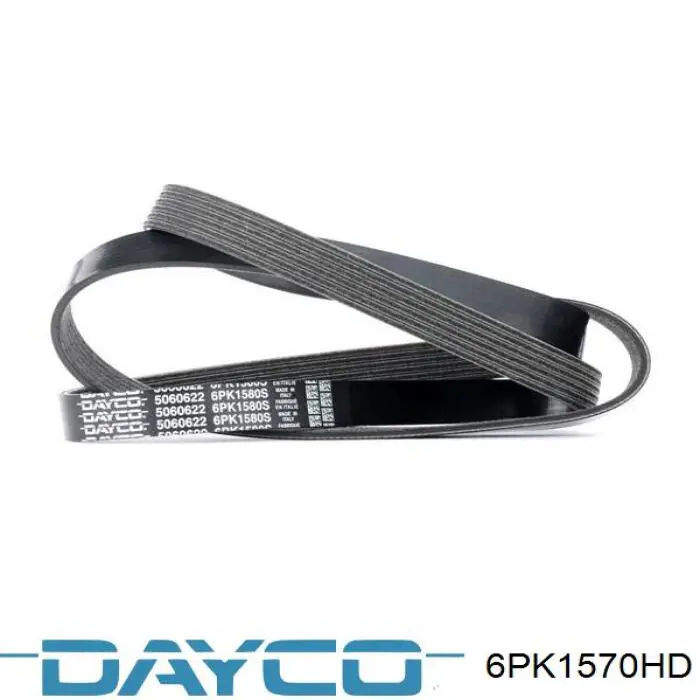 Correa de transmisión trapezoidal Dayco 6PK1570HD precio, desde 18,15 EUR