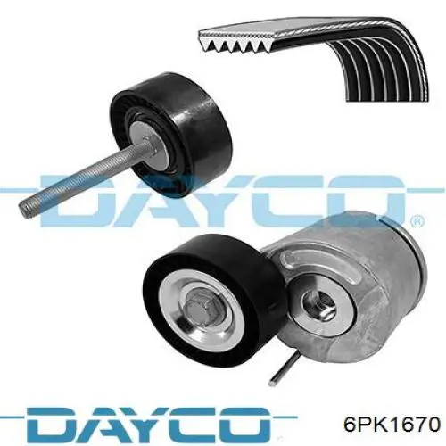 Comprar 6PK1670 Dayco Correa trapezoidal