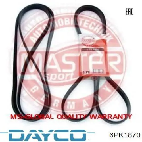 6PK1870 Dayco Correa poly v