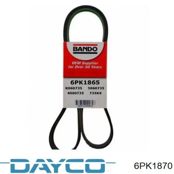 Comprar 6PK1870 Dayco Correa trapezoidal
