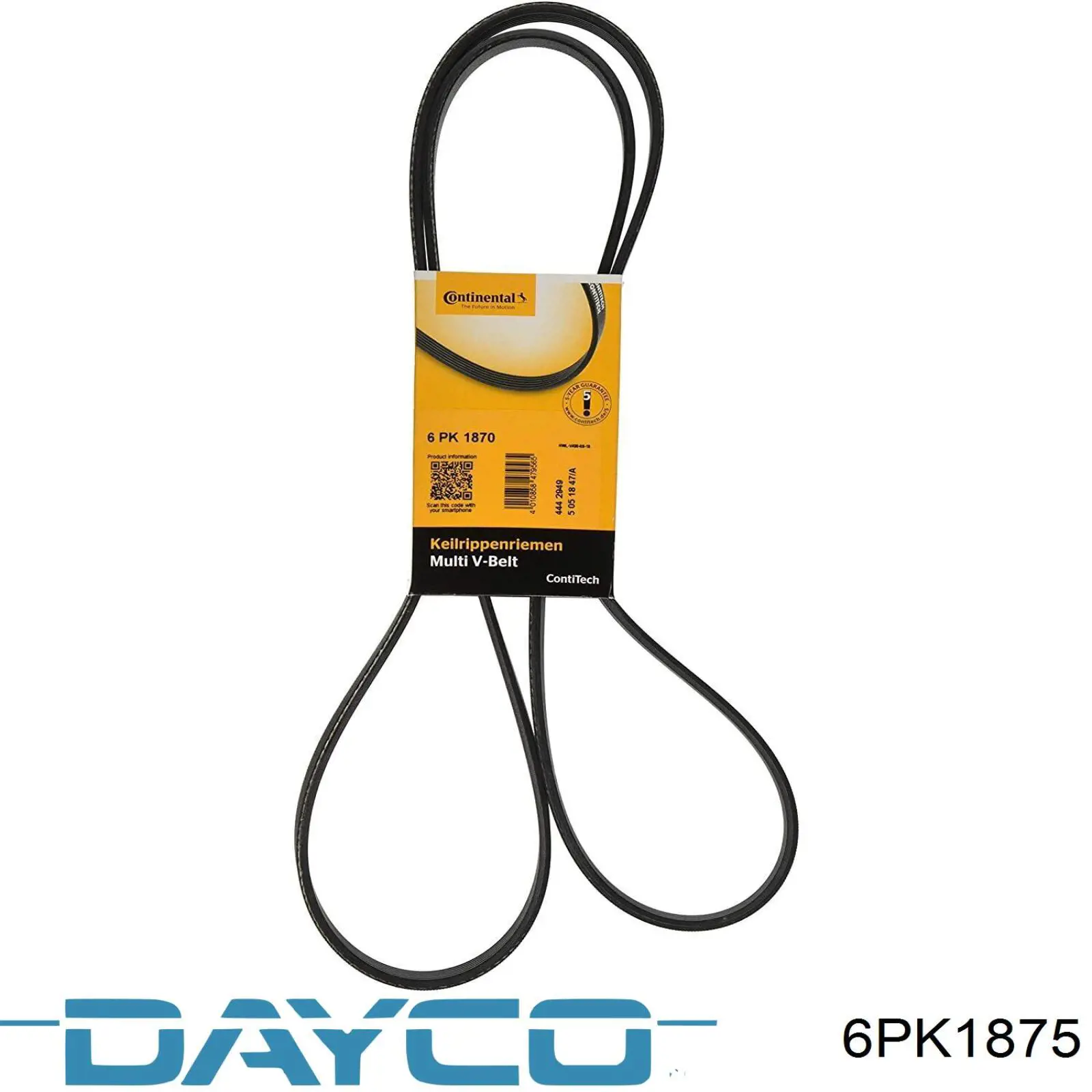 Comprar 6PK1875 Dayco Correa trapezoidal