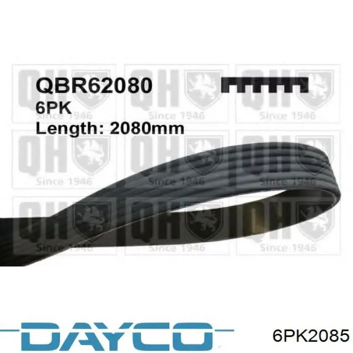 Comprar 6PK2085 Dayco Correa trapezoidal