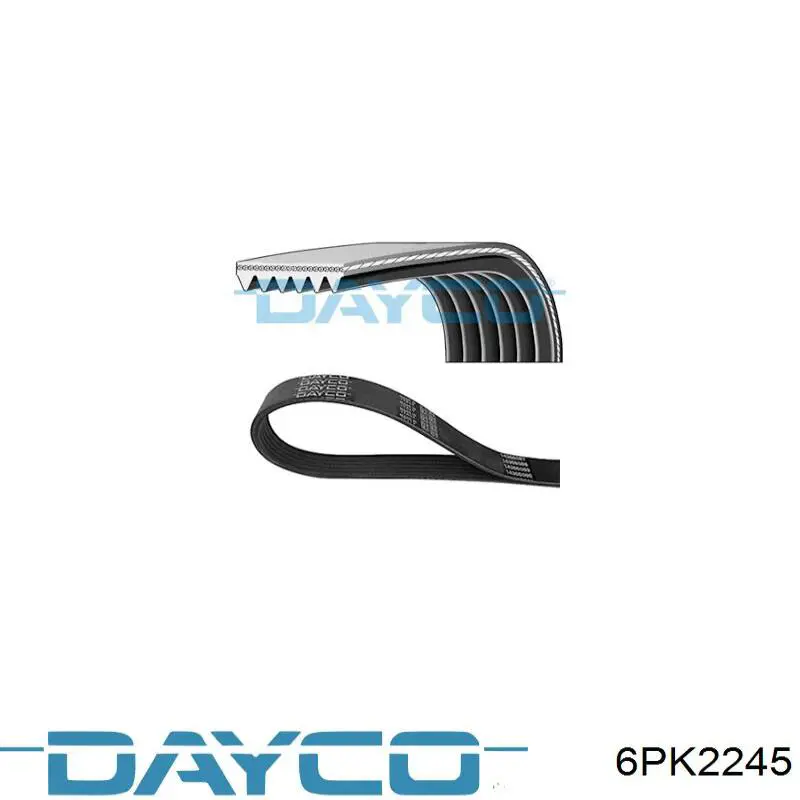 Correa accesorios Dayco 6PK2245