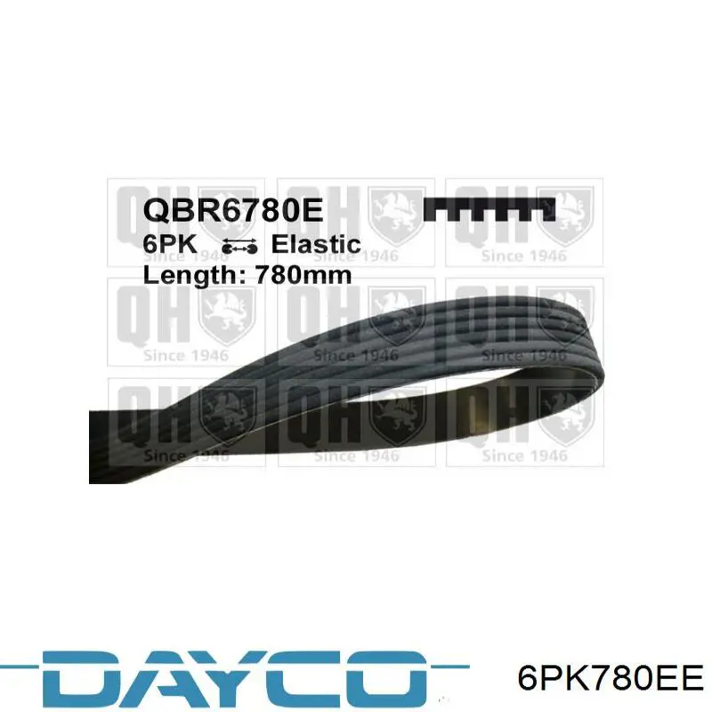 Comprar 6PK780EE Dayco Correa trapezoidal