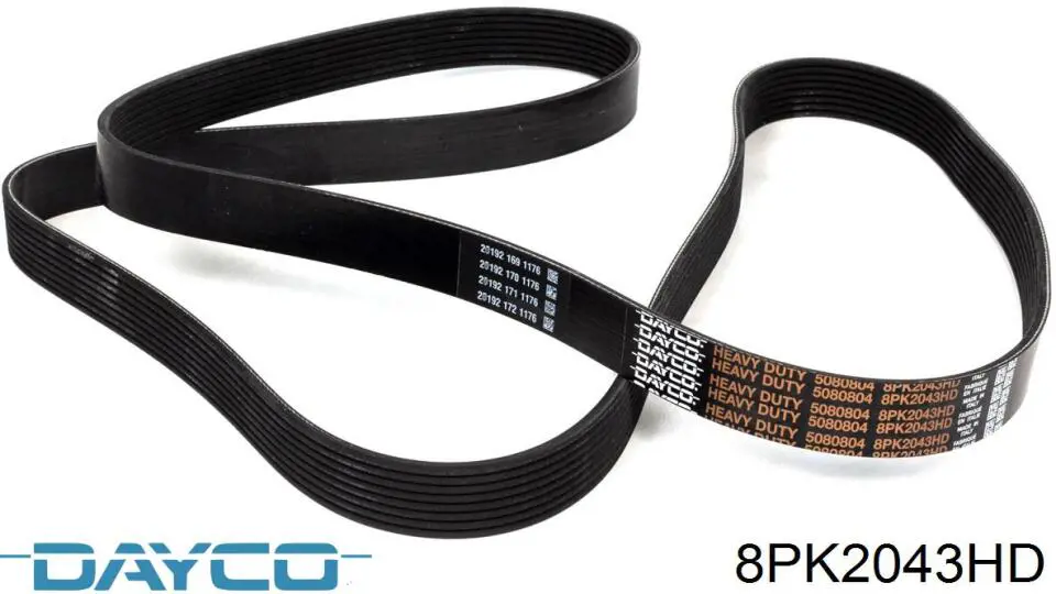 Correa de transmisión trapezoidal Dayco 8PK2043HD precio, desde 30,30 EUR