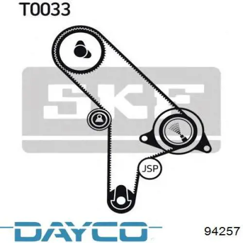 Correa distribución 94257 Dayco