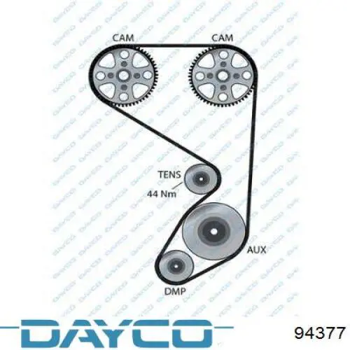Correa de distribución Dayco 94377 precio, desde 37,23 EUR