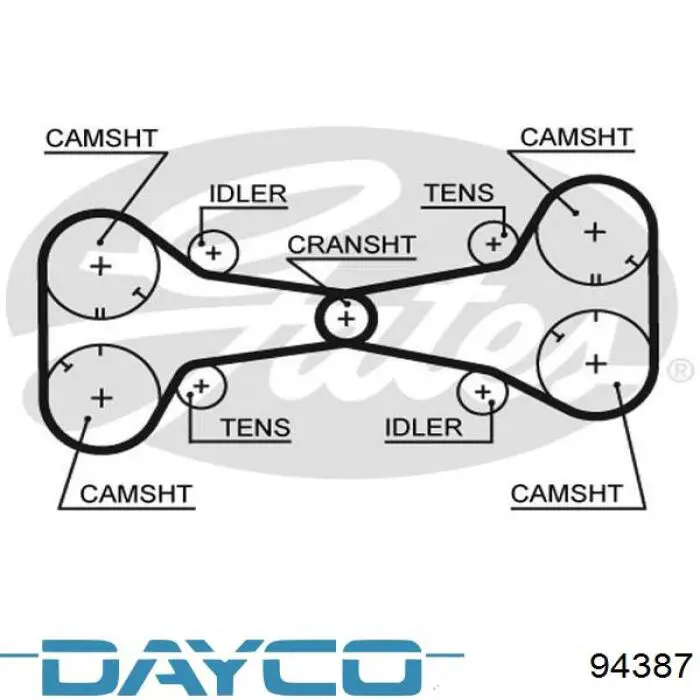 Comprar 94387 Dayco Correa distribución