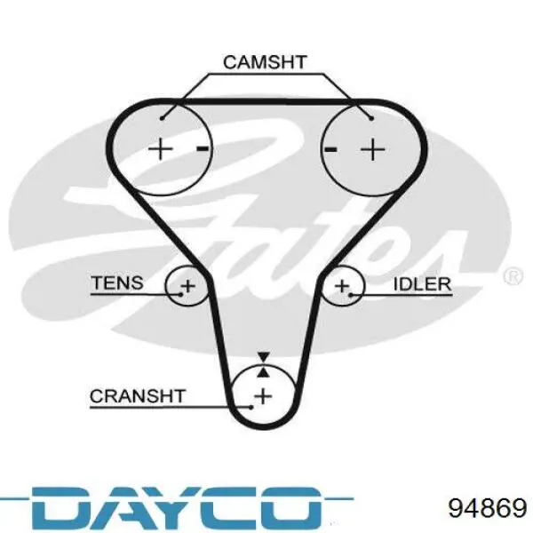 Correa de distribución Dayco 94869 precio, desde 12,03 EUR