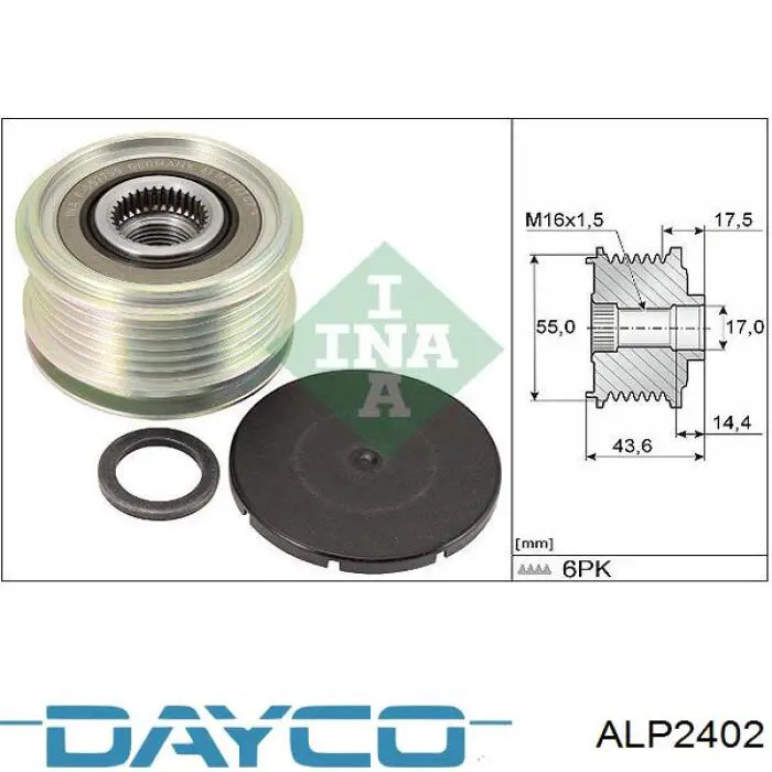 Poleas juego de piezas Renault Megane 2 LM0, LM1