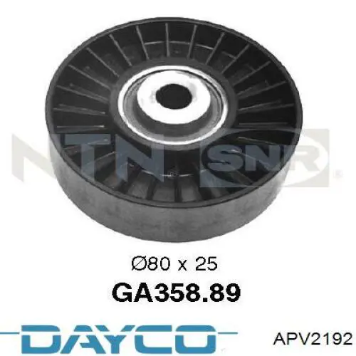 Polea inversión/guía, correa auxiliar servicios Dayco APV2192 precio, desde 12,78 EUR
