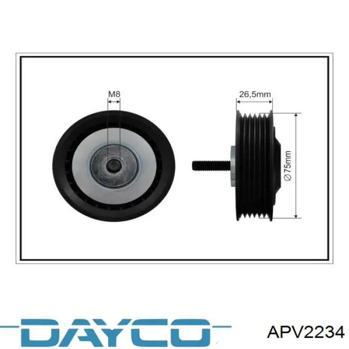 Comprar APV2234 Dayco Tensor de correa poli V 