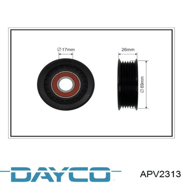 Comprar APV2313 Dayco Tensor de correa poli V 