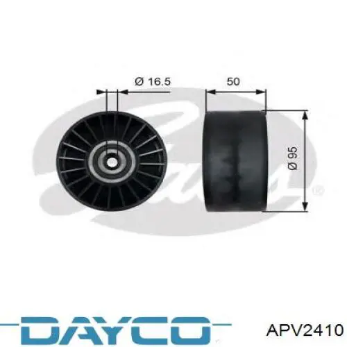 APV2410 Dayco rodillo, correa trapecial poli v