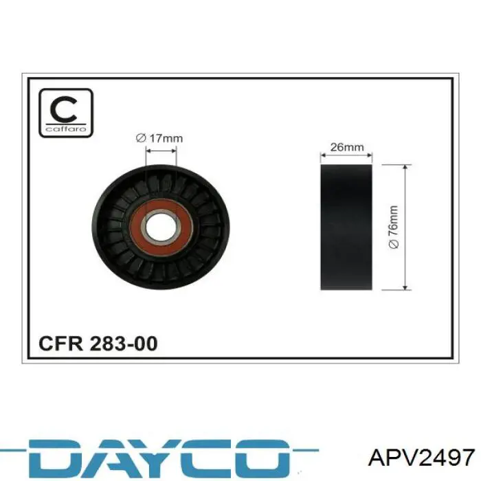 Comprar APV2497 Dayco Tensor de correa poli V 
