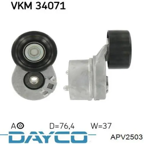 Tensor de correa poli V APV2503 Dayco