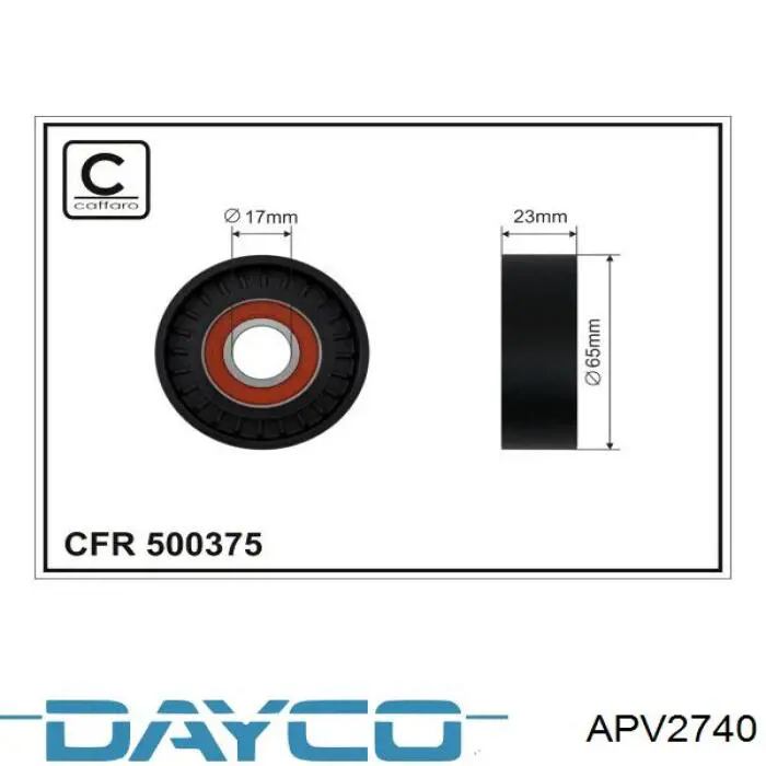 APV2740 Dayco Tensor de correa de alternador