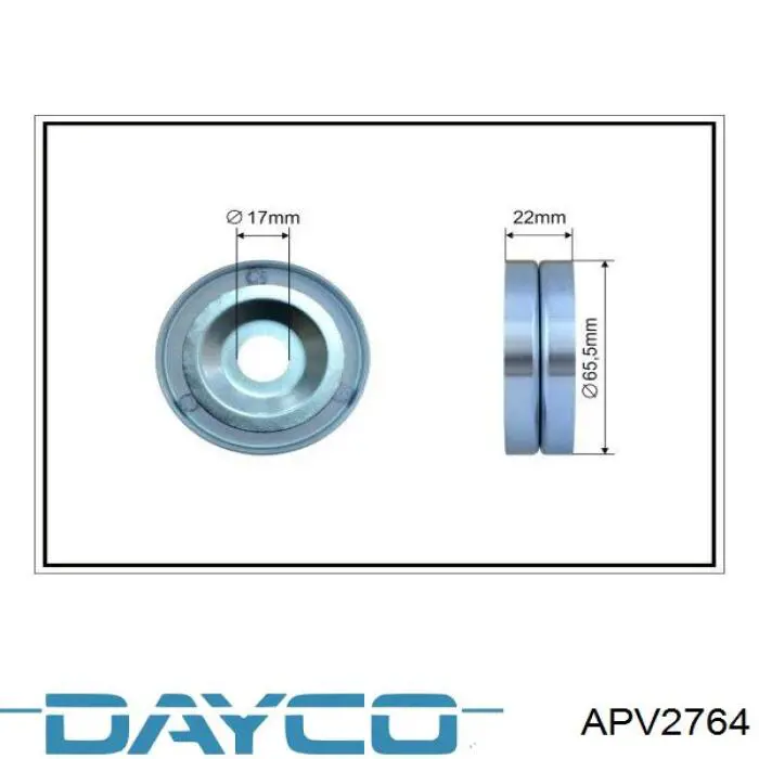 Tensor de correa poli V APV2764 Dayco