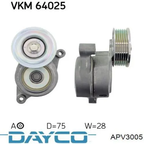 APV3005 Dayco Tensor de correa de alternador