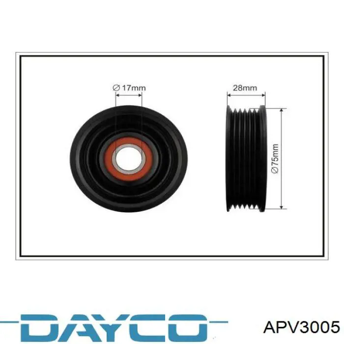 Tensor de la correa trapecial Dayco APV3005 precio, desde 78,74 EUR