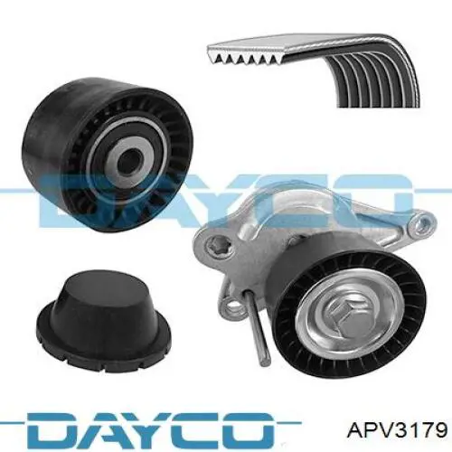 Tensor de la correa trapecial poli v Dayco APV3179