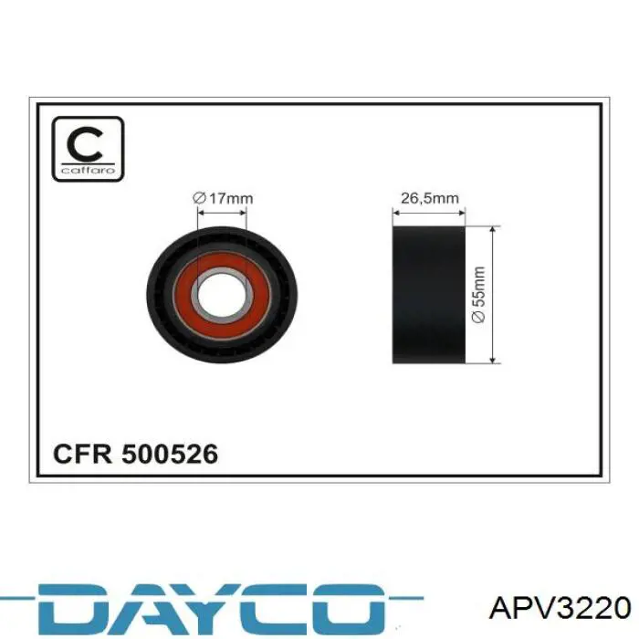 Comprar APV3220 Dayco Tensor de correa poli V 
