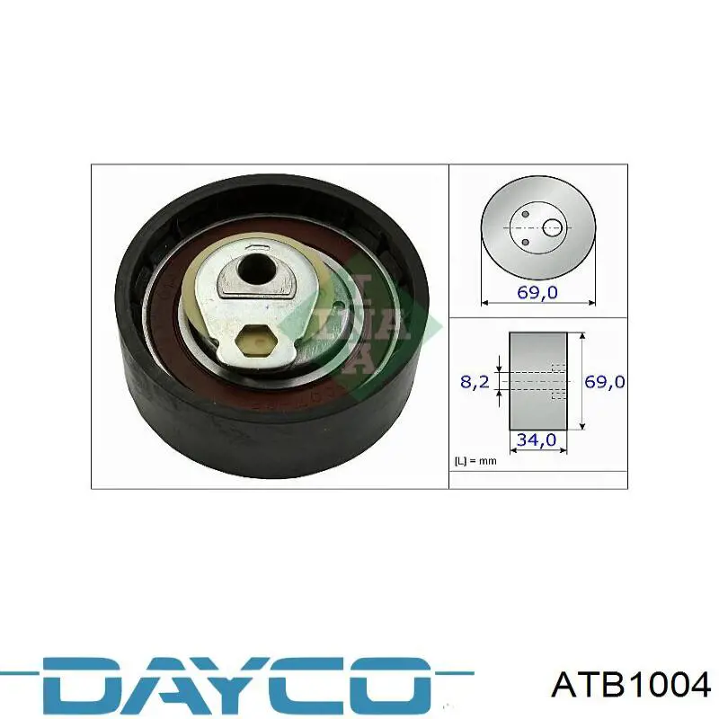 Tensor de la correa de distribución Dayco ATB1004 precio, desde 43,56 EUR