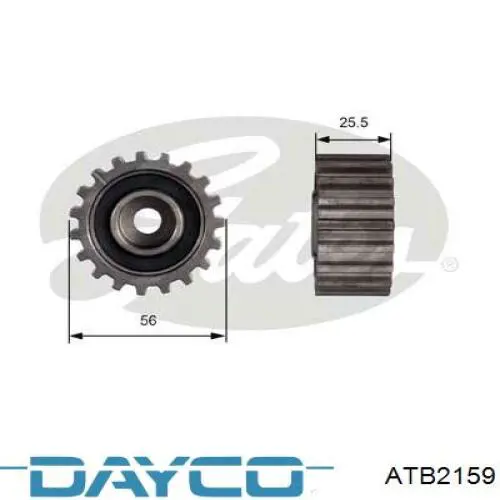 Polea correa distribución Dayco ATB2159 precio, desde 18,75 EUR