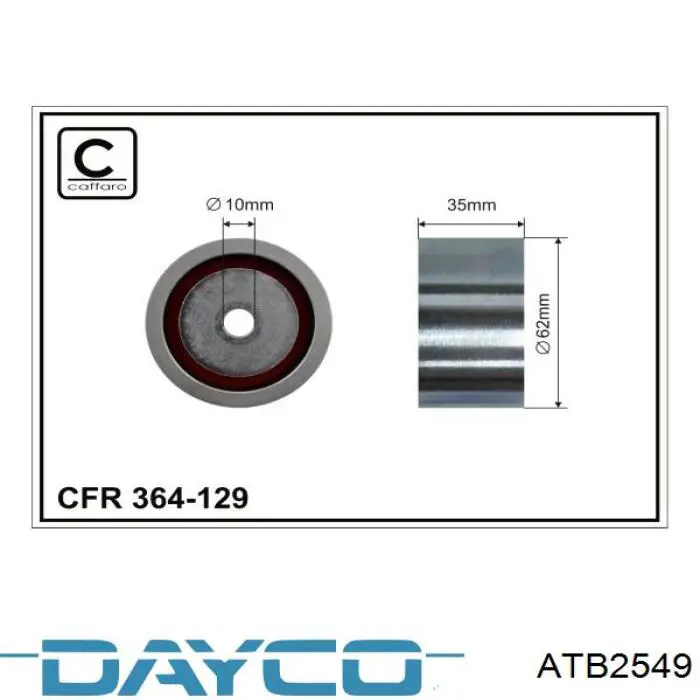 Comprar ATB2549 Dayco Polea correa distribución