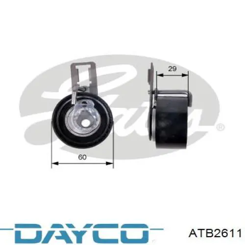 Rodillo tensor cadena Dayco ATB2611
