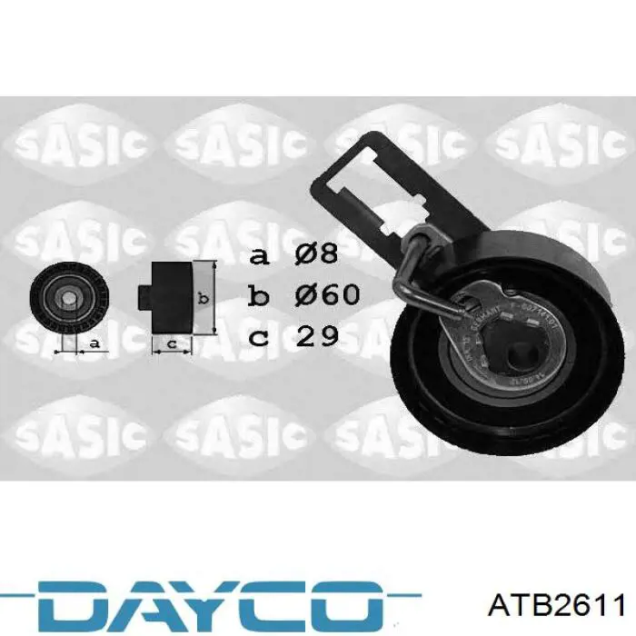 Tensor de la correa de distribución Dayco ATB2611 precio, desde 30,89 EUR