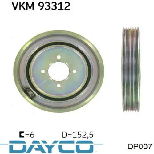 Comprar DP007 Dayco Bomba de agua para motor