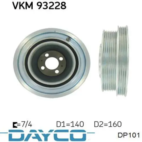 DP101 Dayco Bomba refrigerante coche