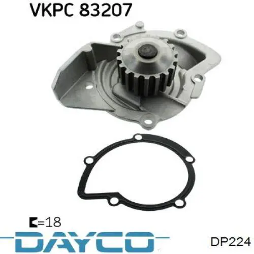 Bomba de agua DP224 Dayco