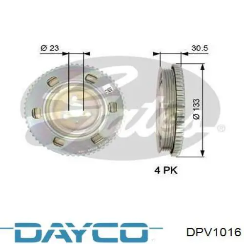 Polea de cigüeñal VKM93213 SKF
