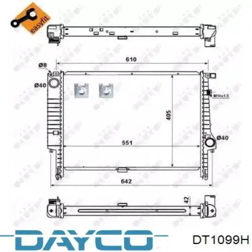 Comprar DT1099H Dayco Caja de termostato