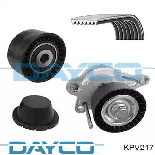 Correa de transmisión, juego Dayco KPV217 precio, desde 105,47 EUR