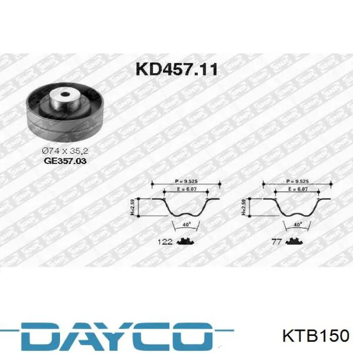 Kit de distribución KTB150 Dayco