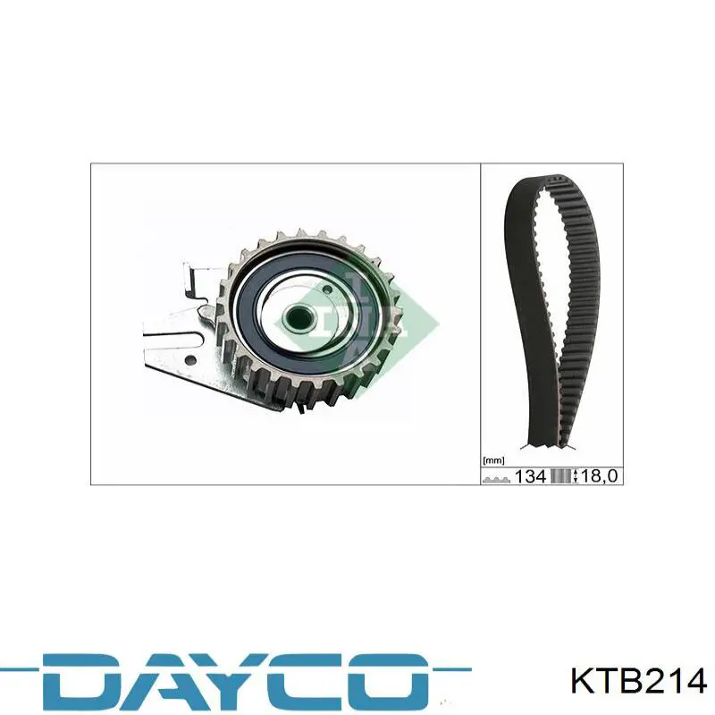 KTB214 Dayco kit de correa de distribución
