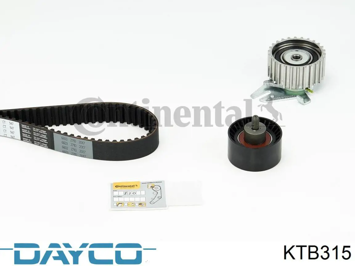 KTB315 Dayco kit de distribución