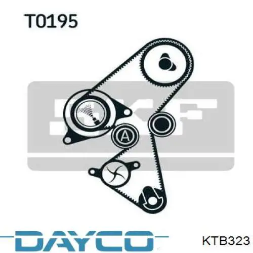 Juego de correas dentadas Dayco KTB323 precio, desde 205,57 EUR