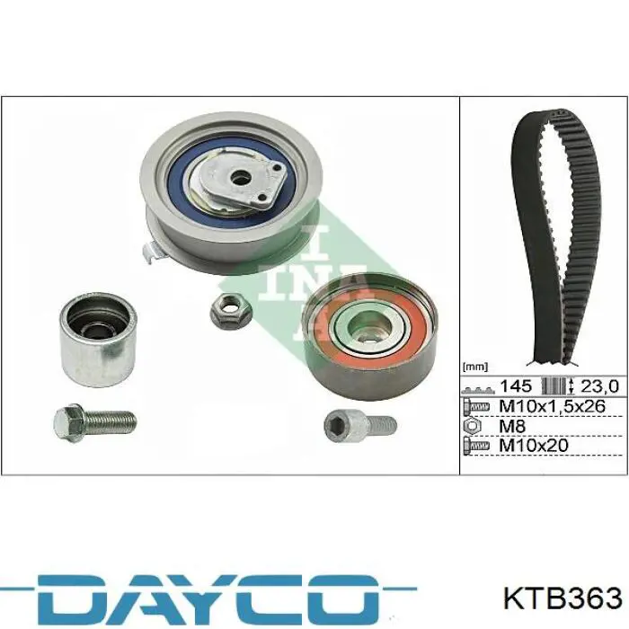 KTB363 Dayco Kit correa de distribución