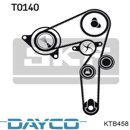 Comprar KTB458 Dayco Kit de correa de distribución