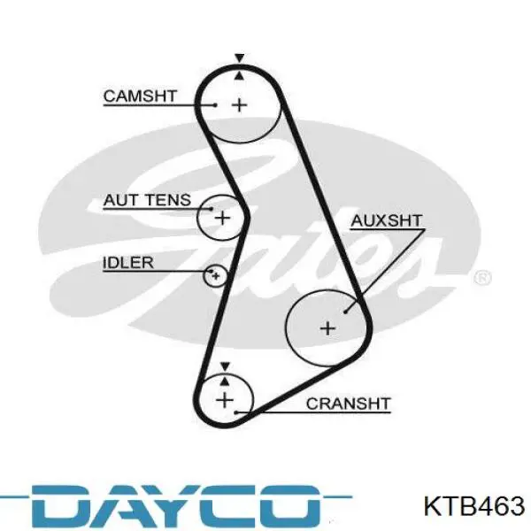 KTB463 Dayco kit de correa de distribución