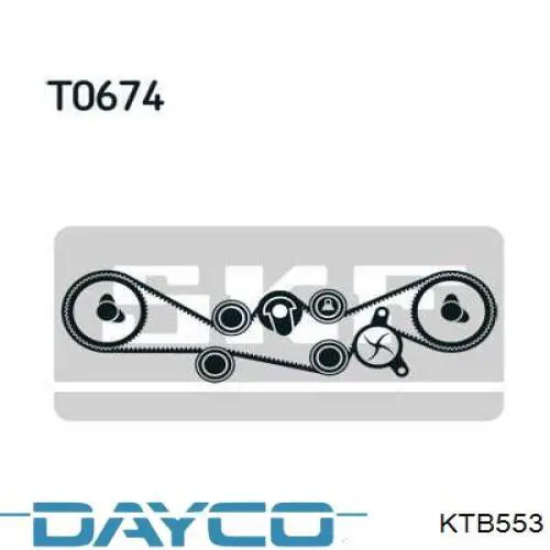 Juego de correas dentadas Dayco KTB553 precio, desde 413,28 EUR