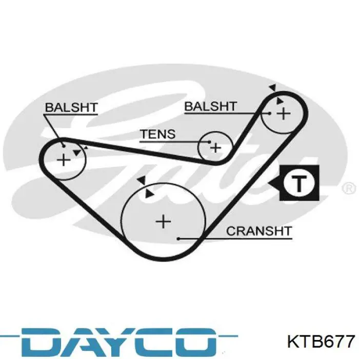 KTB677 Dayco kit de distribución