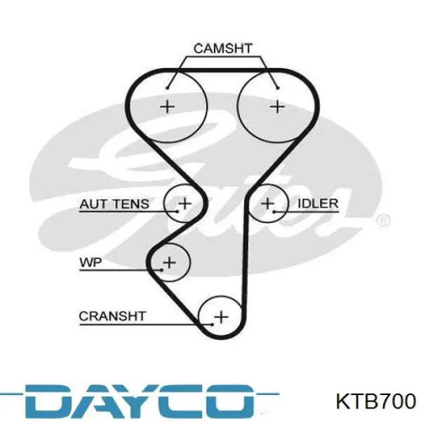 KTB700 Dayco kit de distribución